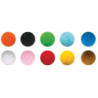 POMPONES COLORES SURTIDOS 5CM PACK 52UDS GRAFOP 68012800