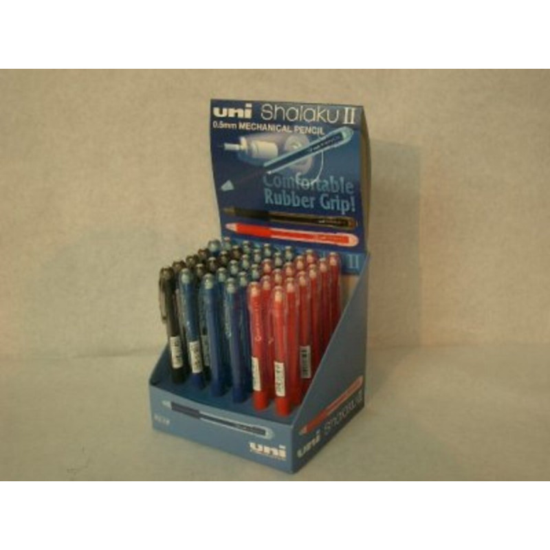 PORTAMINAS 0,5MM UNI-BALL SHALAKU II EXPOSITOR 36UN ^