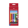 LAPIZ FABER-CASTELL C/GOMA CARTON 12 COLORES ^