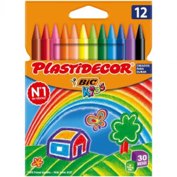 CERAS PLASTIDECOR 12 COLORES BIC 8757702