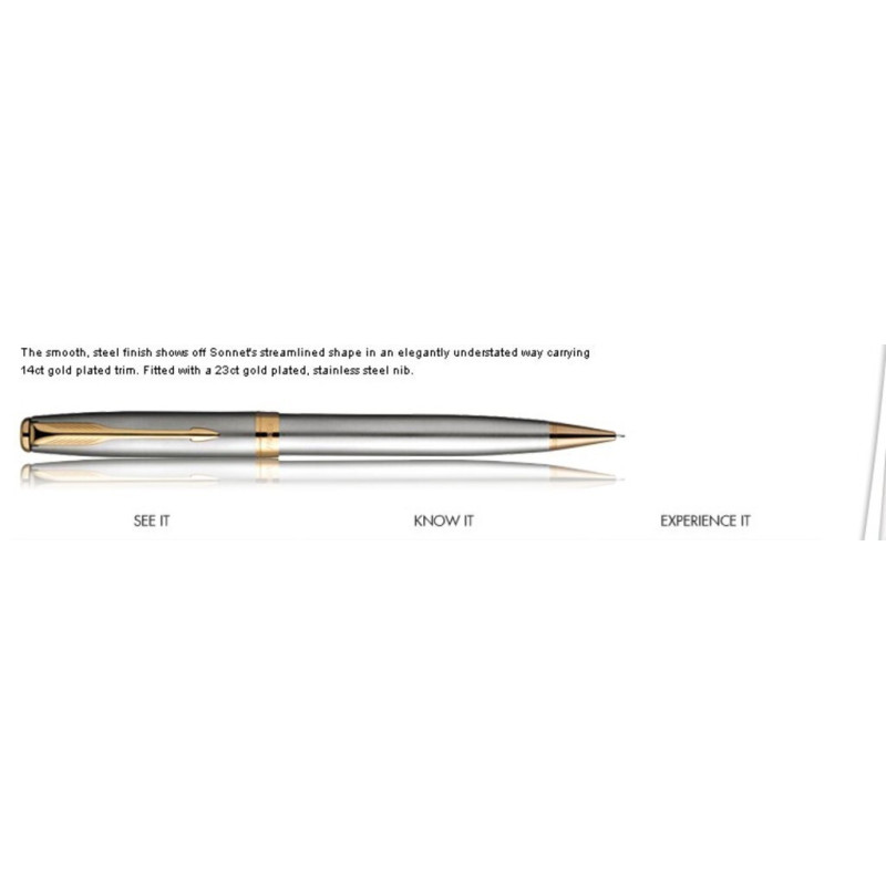 PORTAMINAS 0,5MM PARKER SONNET ACERO GT ^