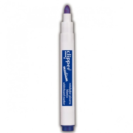 ROTULADOR CLIPPER ALPINO PIZARRA MEDIUM  REDONDA AZUL C/12U PP0301 ^
