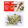 CASCABELES ORO Y PLATA MEDIDAS SURTIDAS 40UDS. APLI 16833