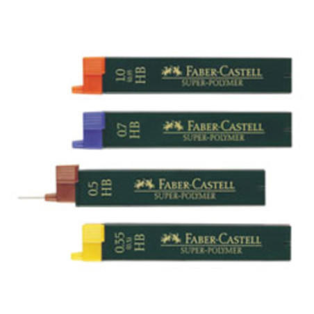 MINA 0,9 FABER-CASTELL SUPER POLYMER HB C/12U ^