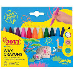 CERAS JOVICOLOR TRIANGULAR TRIWAX 12 COLORES 973/12