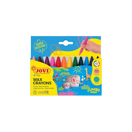 CERAS JOVICOLOR TRIANGULAR TRIWAX 12 COLORES 973/12