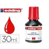 TINTA EDDING T-25 FRASCO 25 ML ROJA