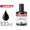 TINTA EDDING T-100 FRASCO 100 ML NEGRO