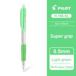 PORTAMINAS 0,5MM PILOT H-185 VERDE CLARO C/12U