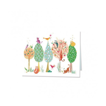 TARJETA FELICITACION ARBOLES TURNOWSKI 47866 UNIDAD ARGU