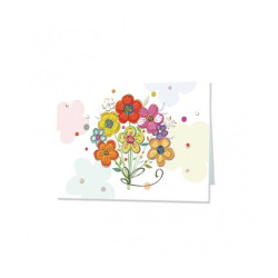 TARJETA FELICITACION FLORES RAMO TURNOWSKI 47873 UNIDAD ARGU