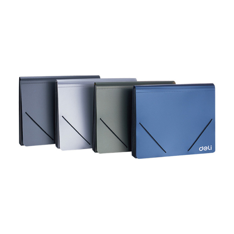CARPETA FUELLE A4 12B OPACO 4 COLORES SURTIDOS DELI E5551 UNIDAD