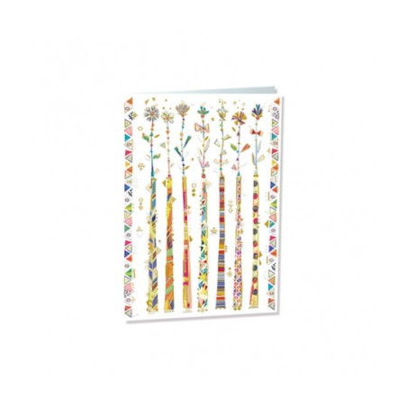 TARJETA FELICITACION FLORES JARRONES TURNOWSKI 47882 UNIDAD ARGU