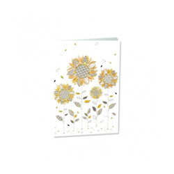 TARJETA FELICITACION GIRASOLES TURNOWSKI 47885 UNIDAD ARGU