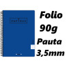 PACK 5 CUADERNOS PAPYRUS GRAFOPLAS PP FOLIO PAUTA 3,5 COLOR AZUL OSCURO 32 88442332