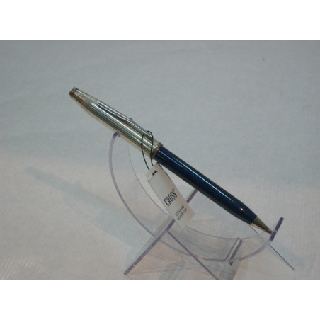 PORTAMINAS 0,5MM CROSS CENTURY II TUXEDO PLATA AZUL TR 463WG-2 ^