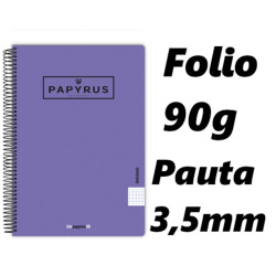 PACK 5 CUADERNOS PAPYRUS GRAFOPLAS PP FOLIO PAUTA 3,5 COLOR VIOLETA 35 88442335