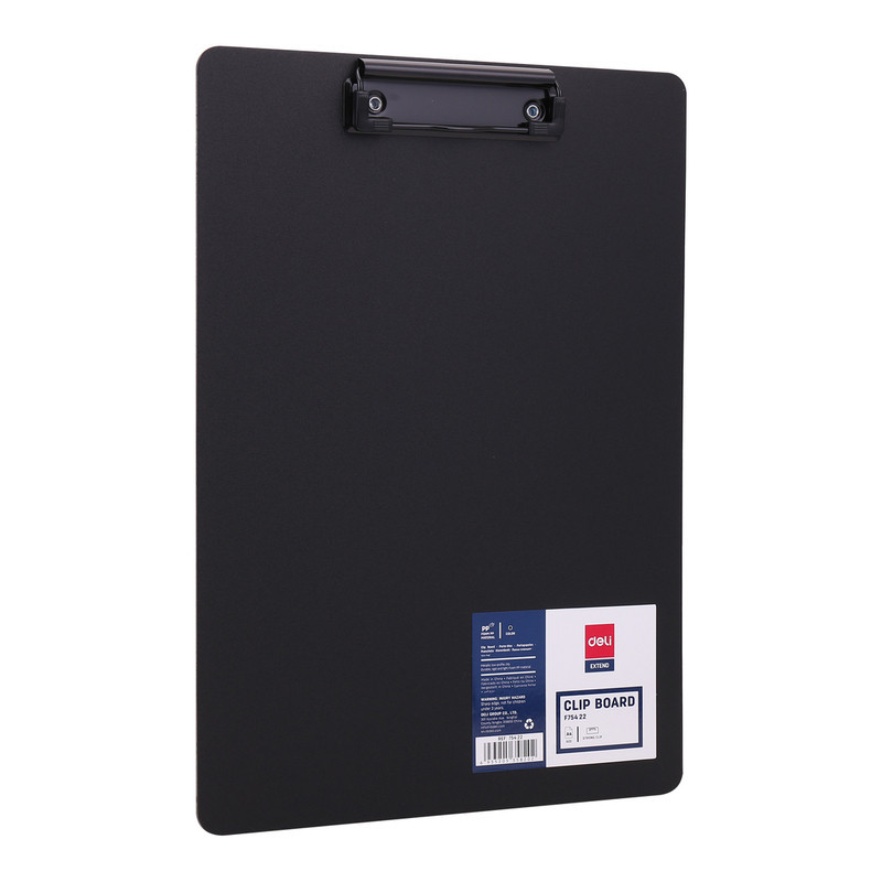 CARPETA A4 MUELLE S/TAPA DELI NEGRO EF75422