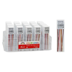 MINA 0,5 BISMARK 6 COLORES SURTIDOS TUBO 12U 311695 POESSA