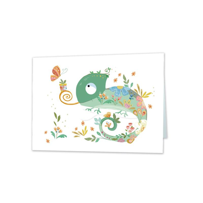 TARJETA FELICITACION CAMALEON TURNOWSKI 48363 UNIDAD ARGU