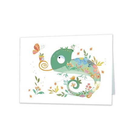 TARJETA FELICITACION CAMALEON TURNOWSKI 48363 UNIDAD ARGU