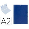 CARPETA DIBUJO GOMAS A-2 COLORES 52*70 AZUL ESLA 8905