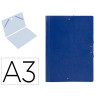 CARPETA DIBUJO GOMAS A-3 37*51 GOFRADO AZUL ESLA 8900