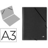 CARPETA DIBUJO GOMAS A-3 37*51 GOFRADO NEGRO ESLA 8900