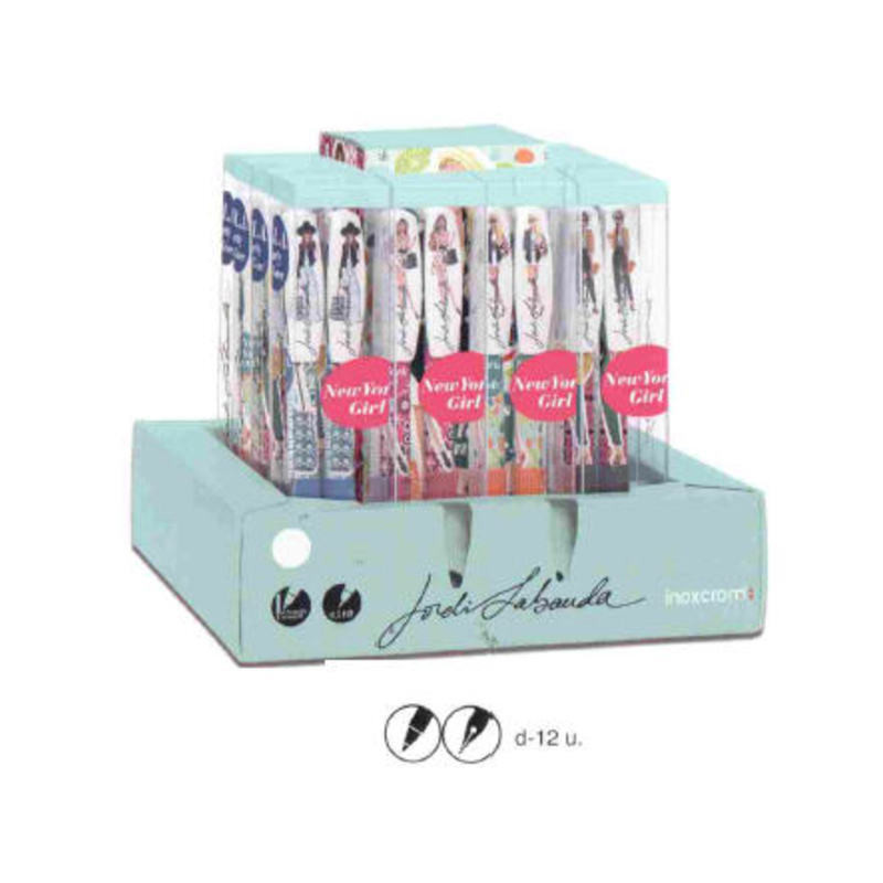 JUEGO INOXCROM 11 PLUMA BOLI JORDI LABANDA CITIES 003588 ^