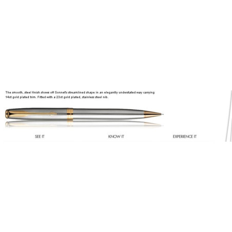 PORTAMINAS 0,5MM PARKER SONNET ACERO GT ^