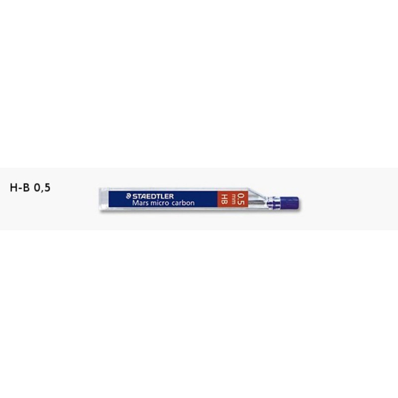MINA 0,5 STAEDTLER MICRO CARBON 250 HB C/12U