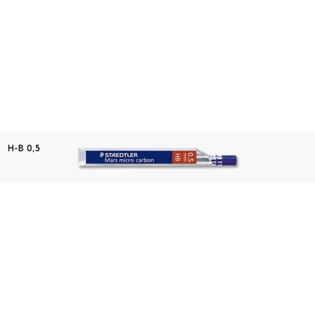 MINA 0,5 STAEDTLER MICRO CARBON 250 HB C/12U