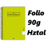 PACK 5 CUADERNOS PAPYRUS GRAFOPLAS PP FOLIO HORIZONTAL COLOR VERDE AGUA 26 88442426