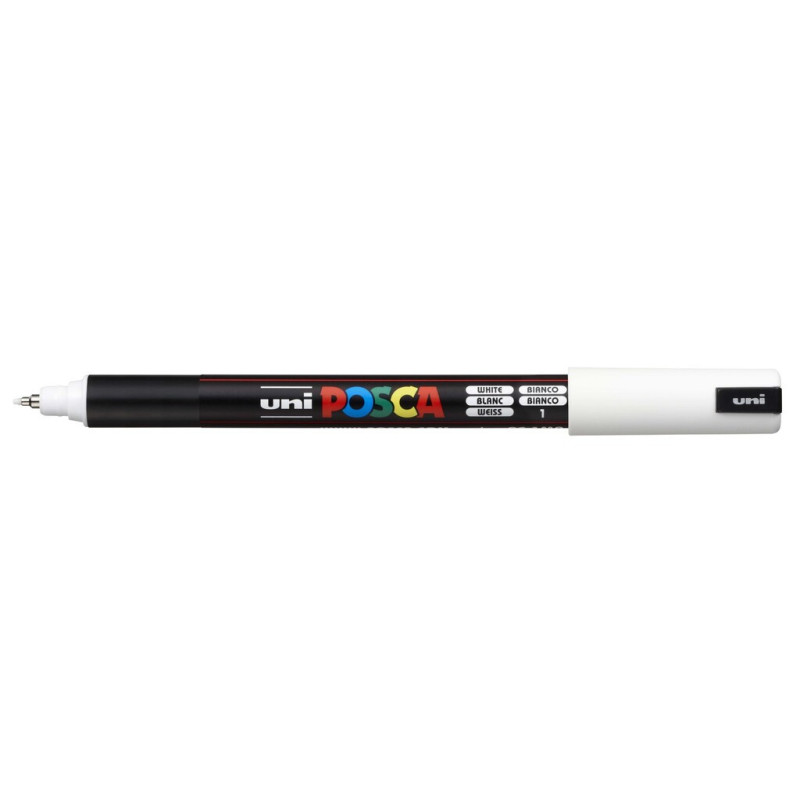 MARCADOR UNI-BALL POSCA PC-1MR PUNTA EXTRA FINA 0,7MM BLANCO -1- 089789000