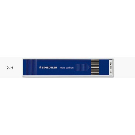 MINA 2,0 STAEDTLER MARS CARBON 200-2H C/12 MINAS