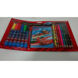 SET PAPELERIA INOXCROM 11 CARS 2  6+8 COLORES C/BLOC 003267 ^