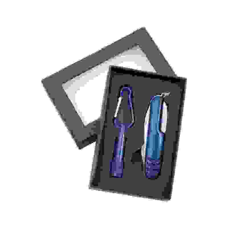 JUEGO LINTERNA C/NAVAJA MULTIUSOS COLOR AZUL C/ESTUCHE CA3484/19 DISPLAST