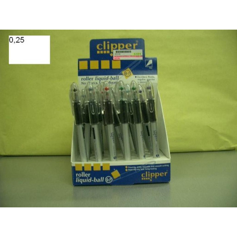 ROTULADOR CLIPPER G-7 ROLLER LIQUID FINO EXP.24U