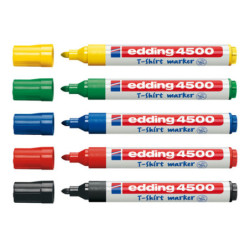 MARCD. EDDING Nº 4500 TELA SURTIDO BLISTER 5 COLORES SURTIDOS