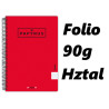 PACK 5 CUADERNOS PAPYRUS GRAFOPLAS PP FOLIO HORIZONTAL COLOR ROJO 51 88442451