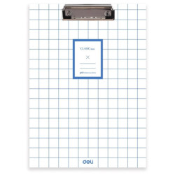 CARPETA A4 MUELLE S/TAPA DELI CARTON RAYADO CUADROS EF75502 UNIDAD