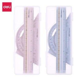 REGLA JUEGO METAL DELI MINI 15CM 4 PZAS 2 COLORES SURTIDOS EG02404 UNIDAD