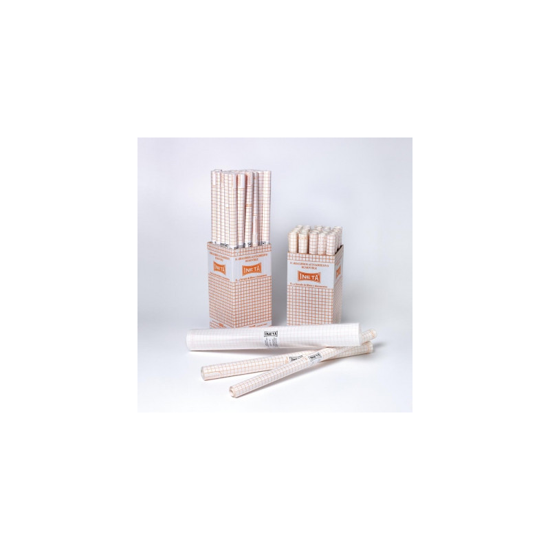 FORRO ADHESIVO 0,5*1,5M TRANSP INETA C/25U