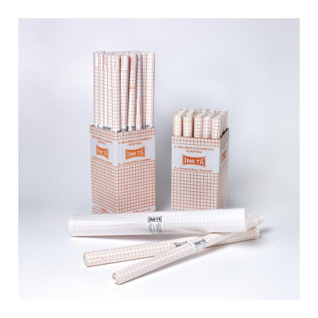 FORRO ADHESIVO 0,5*1,5M TRANSP INETA C/25U