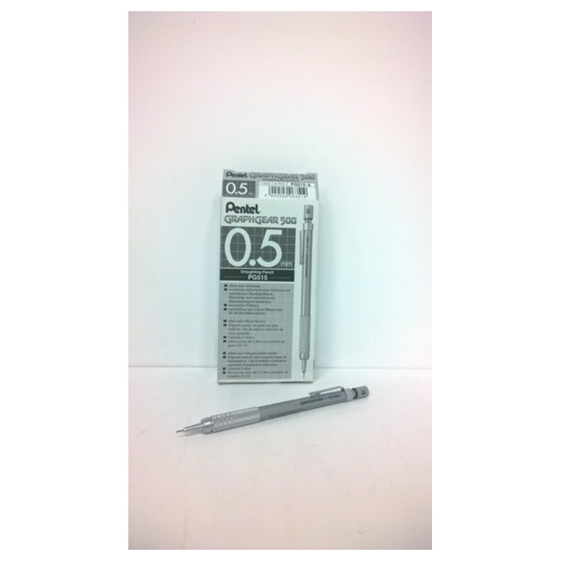 PORTAMINAS 0,5MM PENTEL GRAPHGEAR 500 0,5MM METAL UNIDAD ^