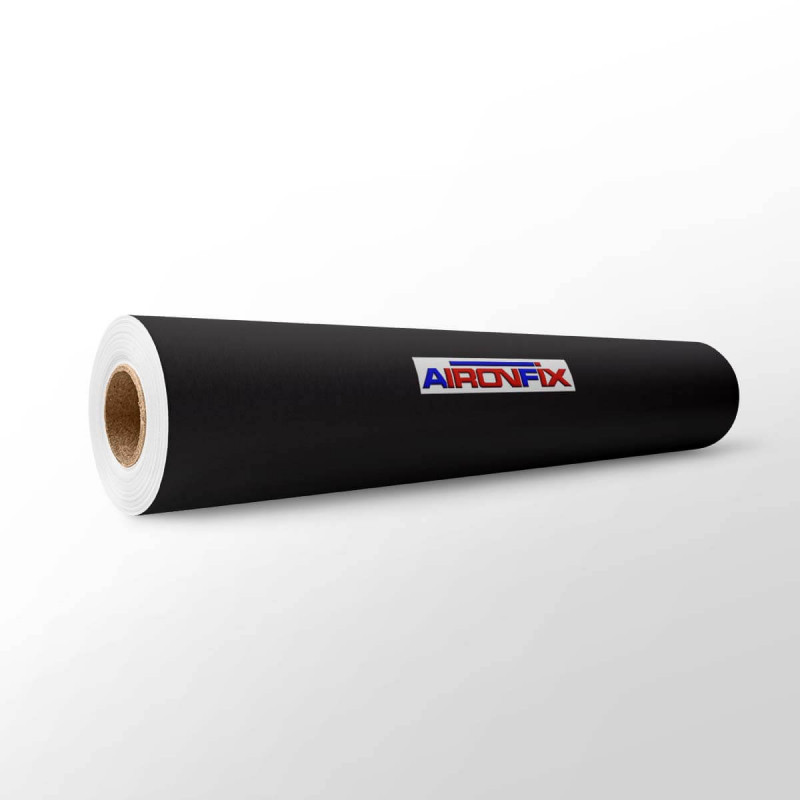 FORRO ADHESIVO 0,45*20M AIRONFIX BRILLO NEGRO