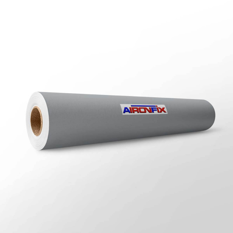 FORRO ADHESIVO 0,45*20M AIRONFIX BRILLO GRIS 67628