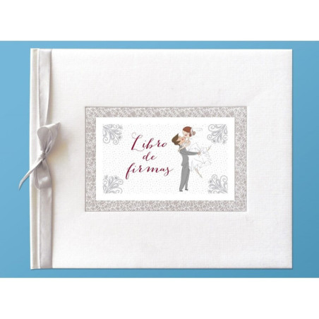 LIBRO BODA ARGUVAL MUSICA APAISADO C/LAZO 42348