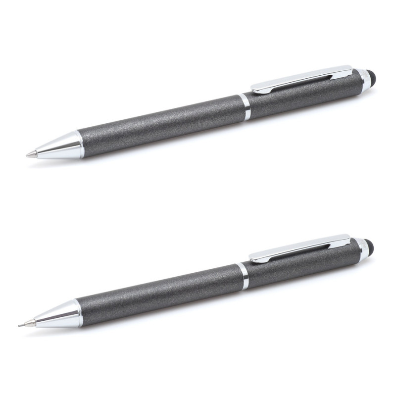 JUEGO BOLIGRAFO PORTAMINAS INOXCROM TOUCH NEGRO C/ESTUCHE 40154007