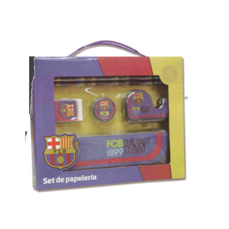 SET PAPELERIA CYP FCBARCELONA 6 PIEZAS C/PORTATDO GS-48-BC ^